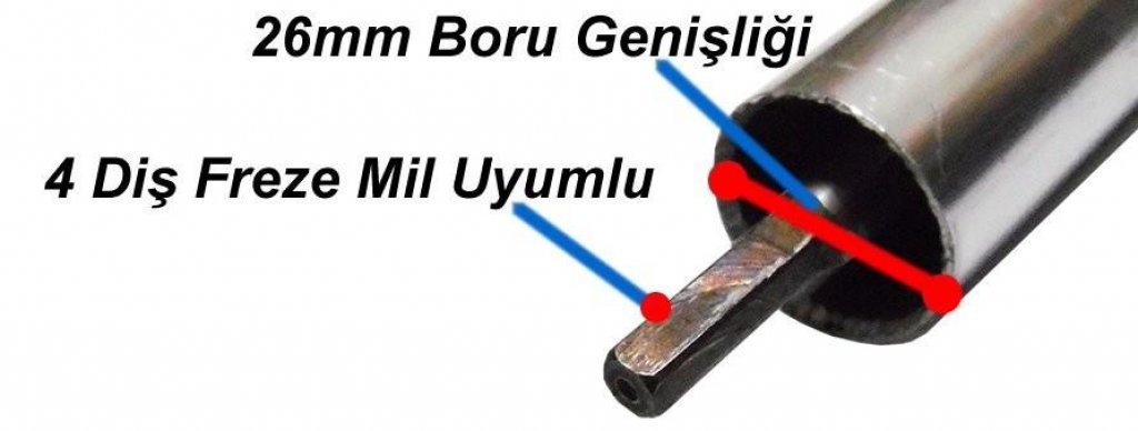 ÇİN TIRPAN YAN İÇ ÇELİK MİL 9*4 FREZE 153CM